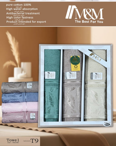 علبه 3 فوطة  100%  قطن