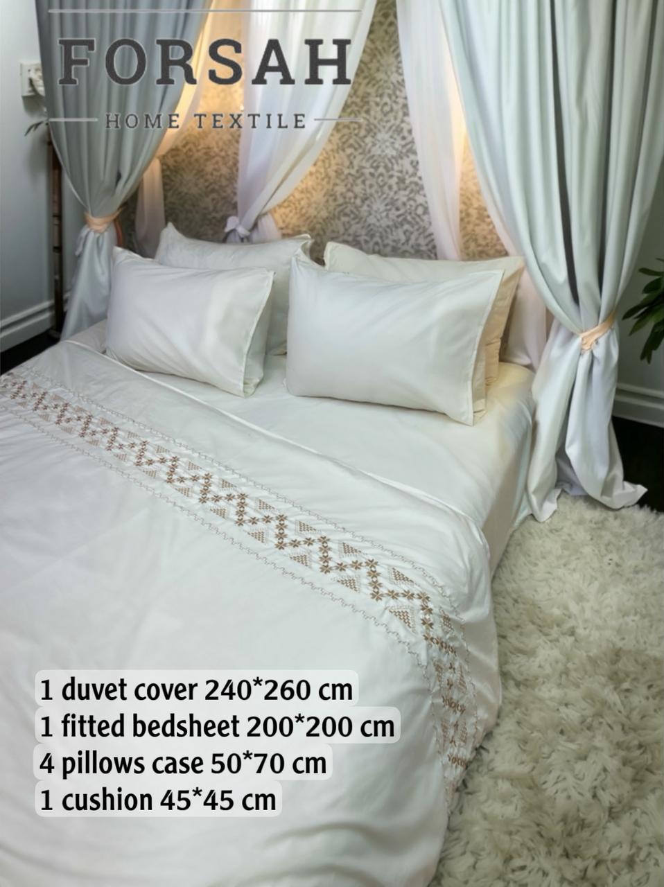 تلبيس لحاف تطريز 7 قطع موديل B