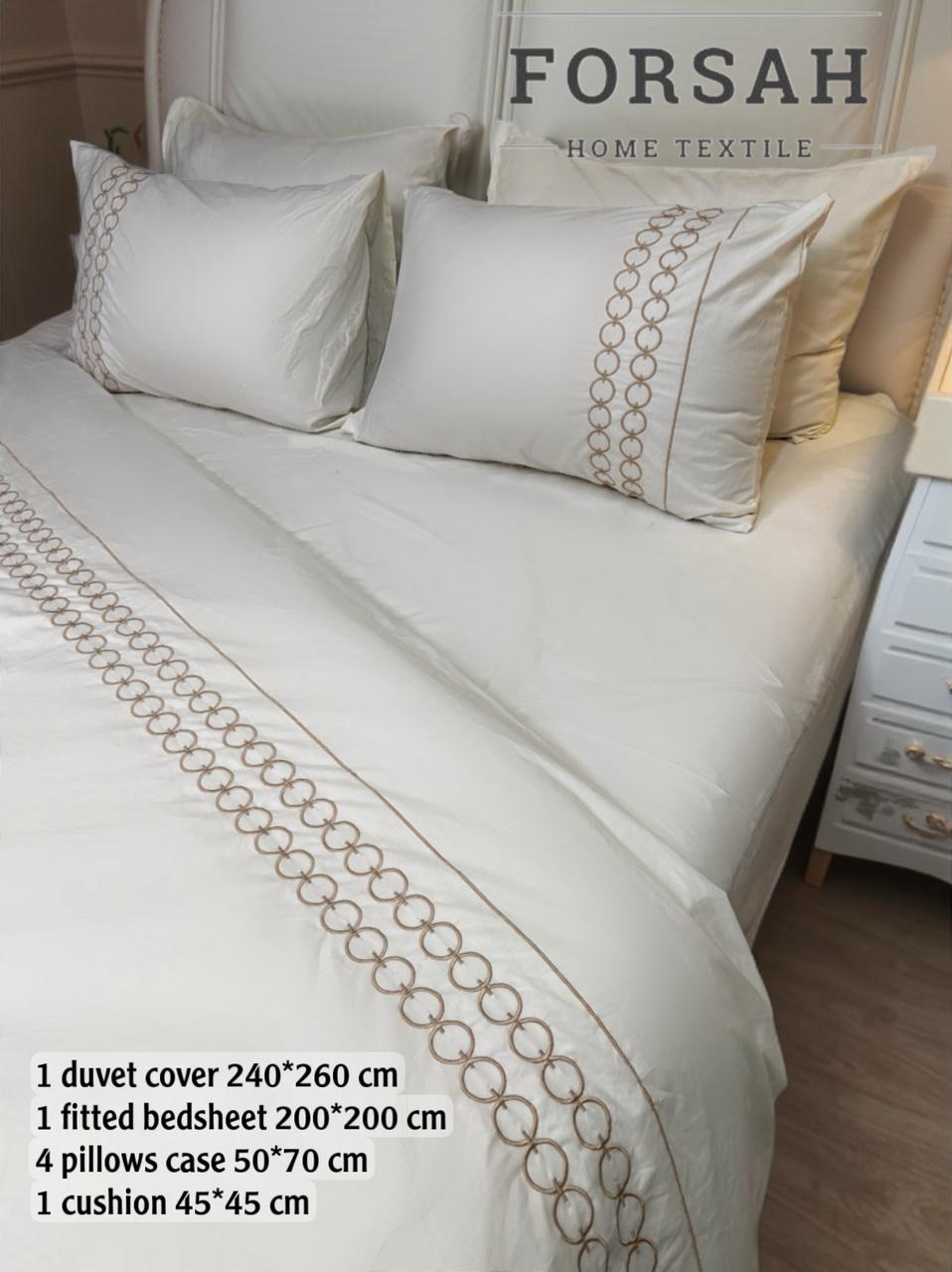 تلبيس لحاف تطريز 7 قطع موديل C