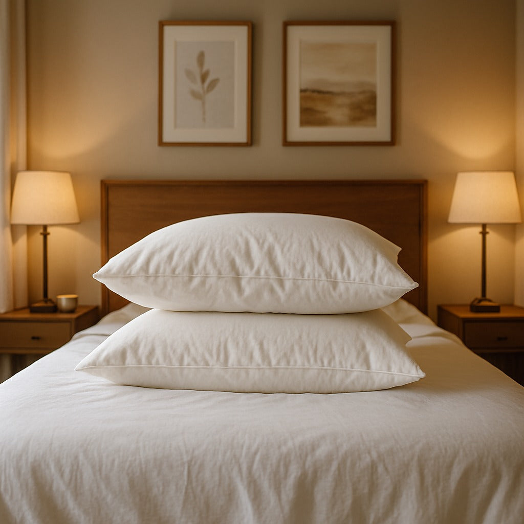 مخدة فندقية بولي دوان قطن ناعم 100% – مقاس 60×80