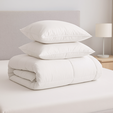 لحاف فندقي مقاس كوين  | 2 مخدة فندقية